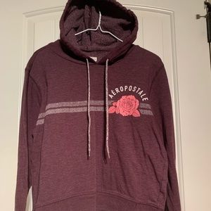 Aeropostale burgundy hoodie sz L